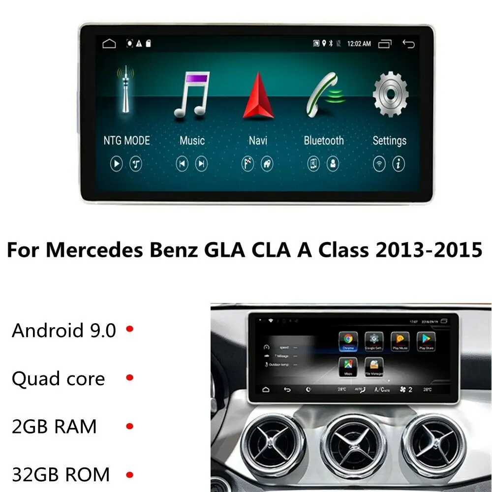 10 25 дюймов Android 9 0 для Mercedes Benz GLA CLA класса X156 X117 W176 2013 2015 Автомобильный GPS