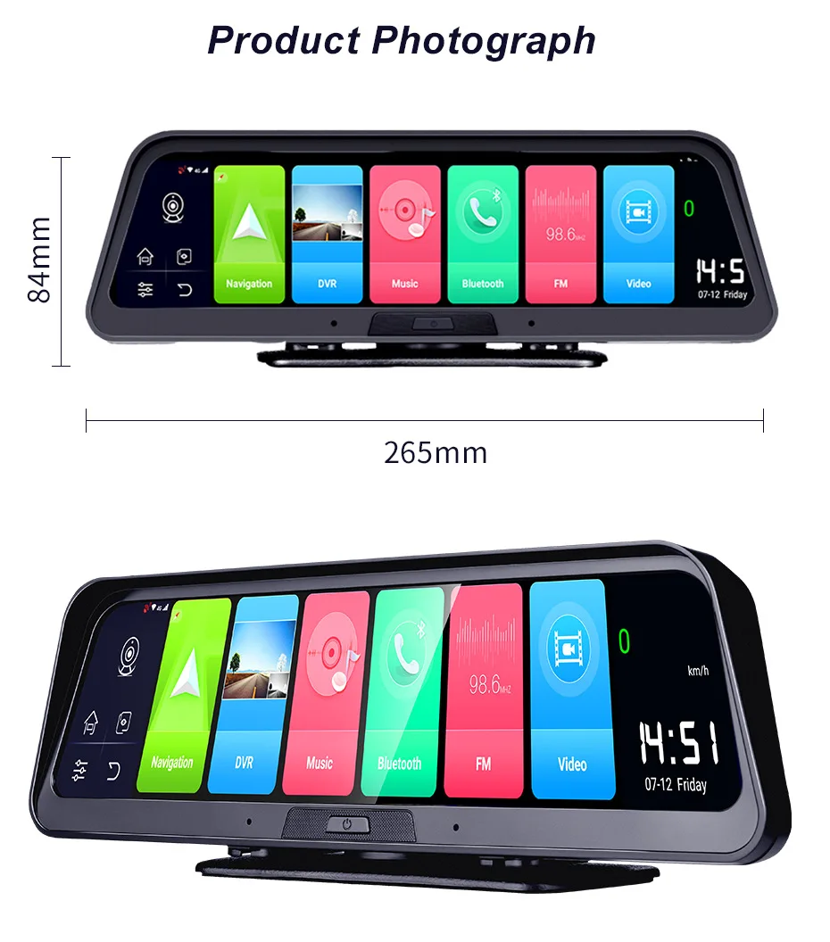 

Car Dvr Camera 4G 10 Inch Android 8.1 GPS Navigation FHD 1080P Auto Camera Video Recorder ADAS Remote Monitor Dash Cam