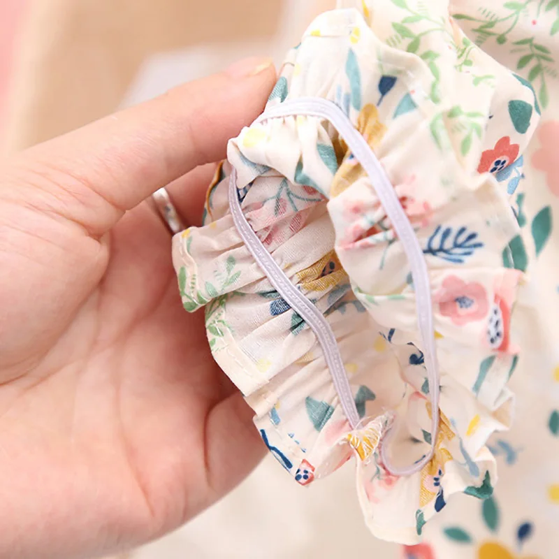 Платье для девочек Лето 2020 Детское платье с цветочным принтом принцессы