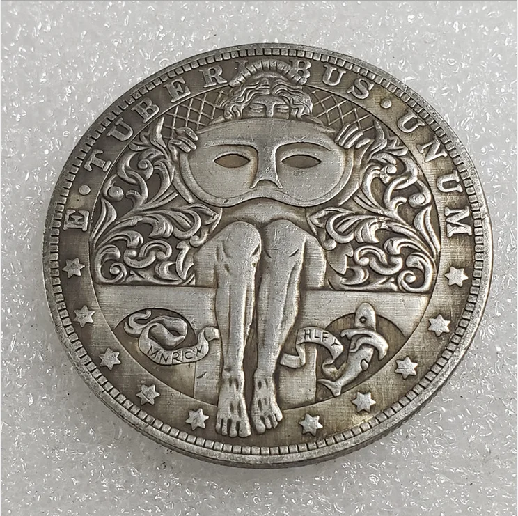 Американская маска для монет Моргана Хобо Подарочная сувенирная удачная монета -