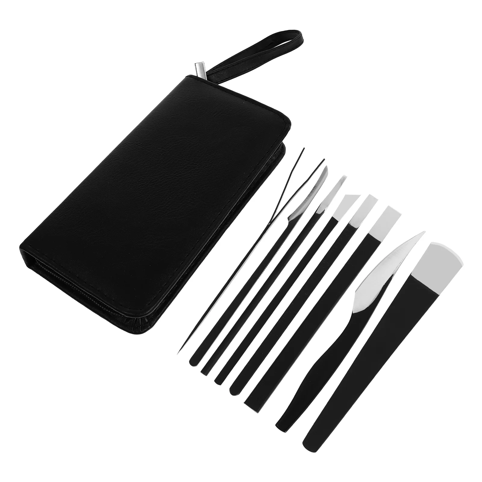 

8Pcs Practical Pedicure Tools Callus Removers Foot Nail Trimming Tools (Black)