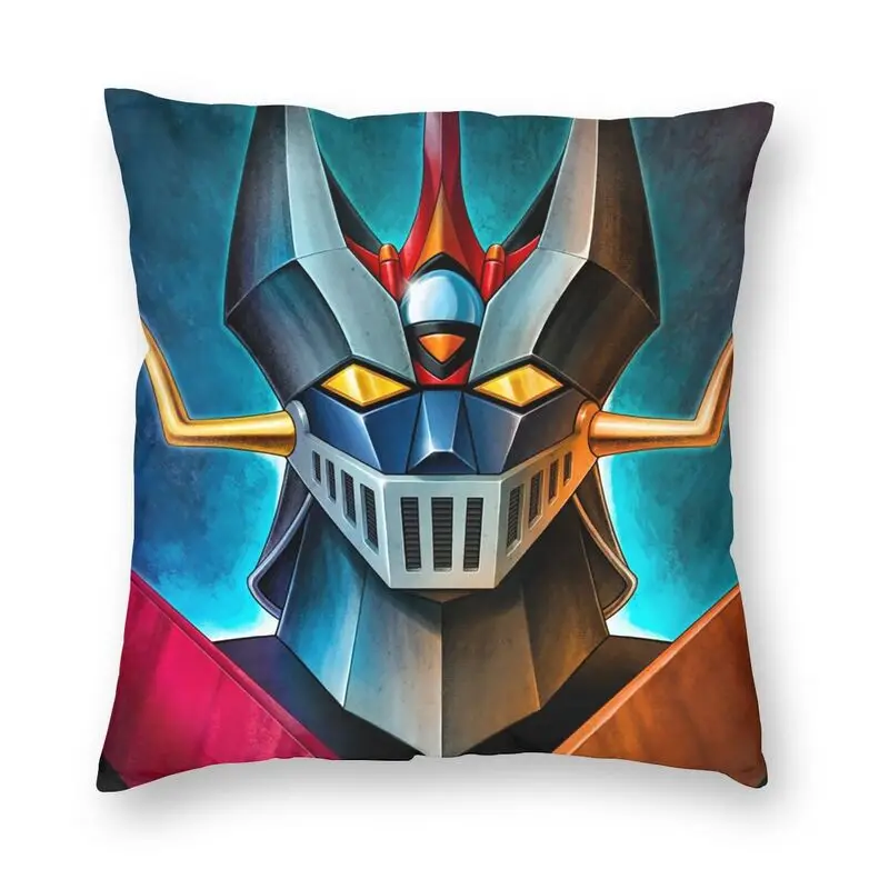 

Custom Great Mazinger Square Throw Pillow Cover Decoration 3D Double-sided Print Robot Mechanical Warrior Cushion Cover for Car