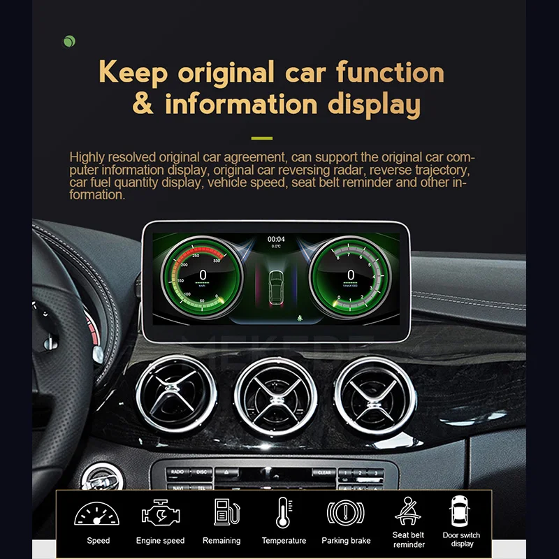 Автомобильная магнитола 4 + 64 ГБ Android 10 0 4G Lte аудио GPS навигация плеер для Mercedes Benz A