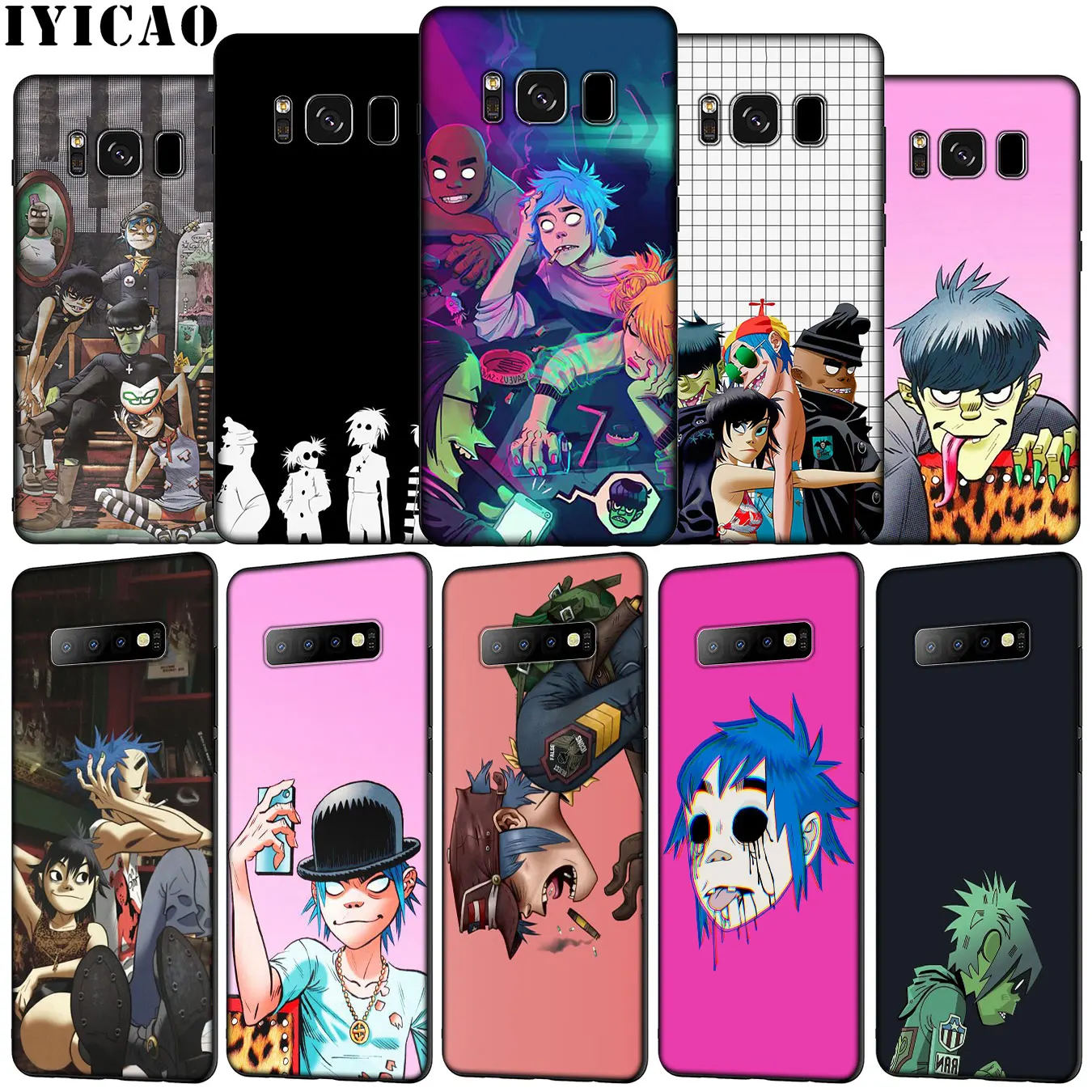 Пластиковый пляжный Мягкий силиконовый чехол для телефона IYICAO Gorillaz Samsung Galaxy S20 Ultra