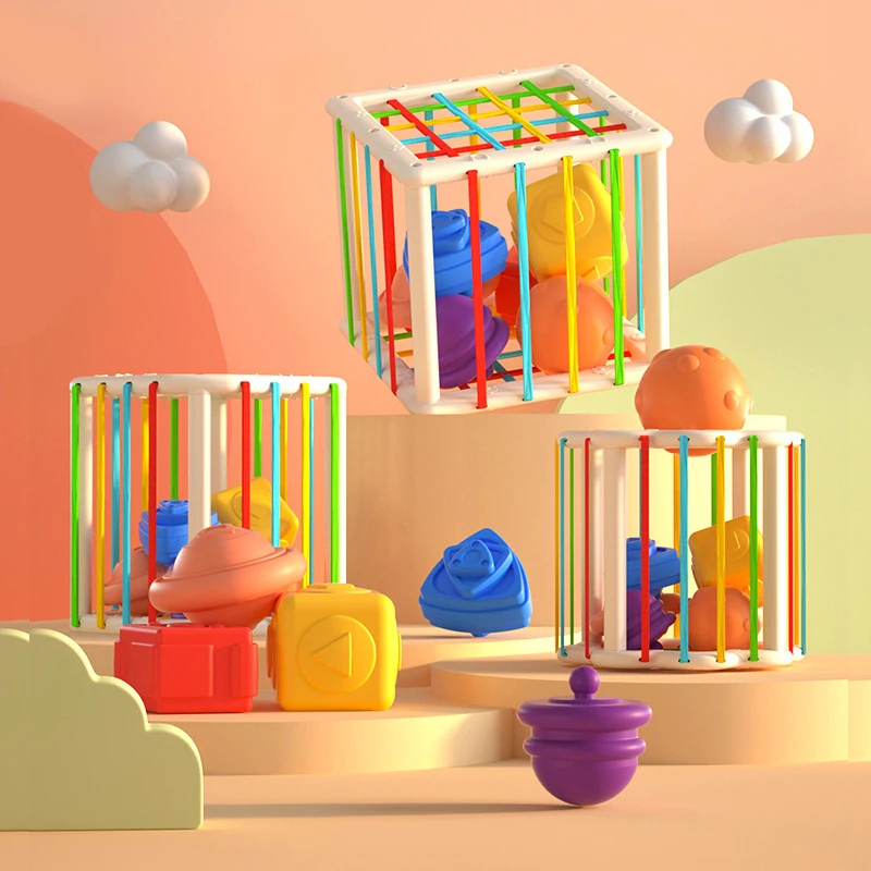 

Игрушка-сортировка в форме ребенка, игрушка-сортировка сенсорной формы с блоками, игрушки Монтессори, обучающие игрушки для малышей