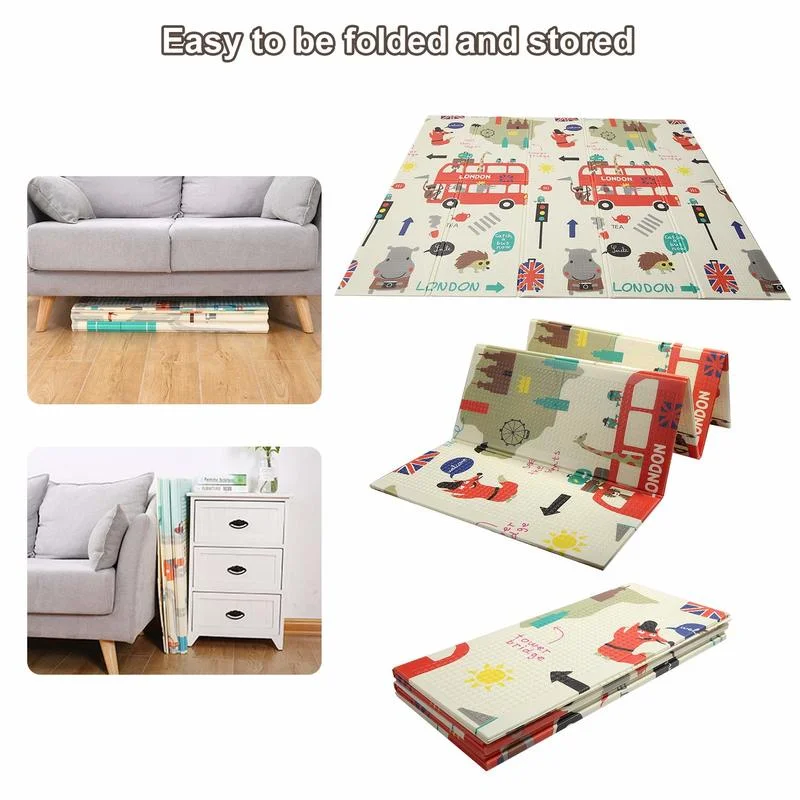 

1cm Thick Foldable Floor Baby Play Mats Kids Playmat Crawling Carpet Children Toddler Thermal Rug Game Pad Foam Educational Toys