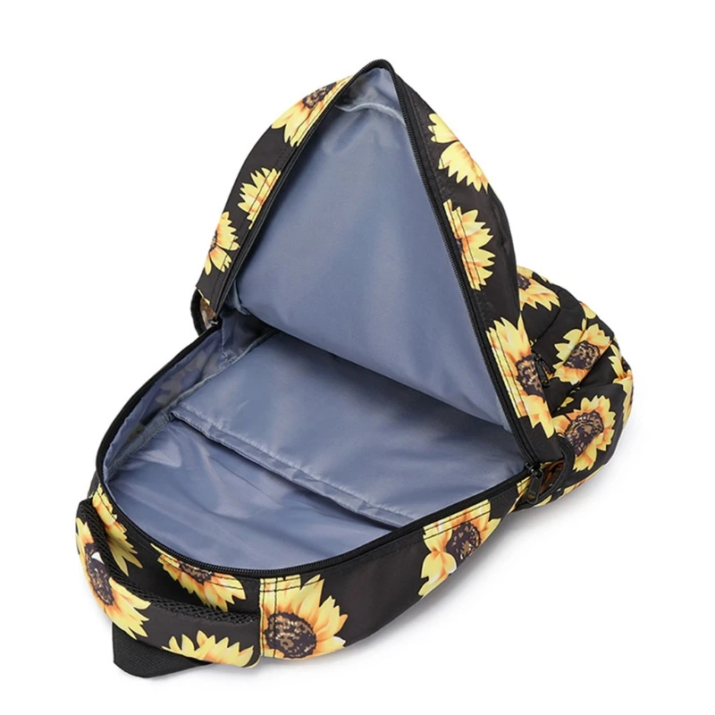 sunflower laptop backpack floral girls bookbags women casual daypack lightweight school bag college laptop backpack fit 14 inch free global shipping