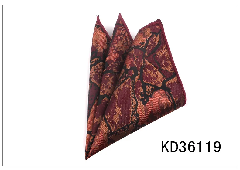 KD36119 Модное цветочное карманное квадратное для мужчин и женщин полотенце для сундуков носовые платки для джентльменов мужские костюмы платок мультяшное карманное полотенце - Цвет: KD36119