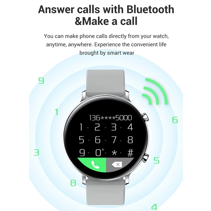 Смарт часы для мужчин и женщин с разрешением 360*360 пульсометром тонометром 1 3
