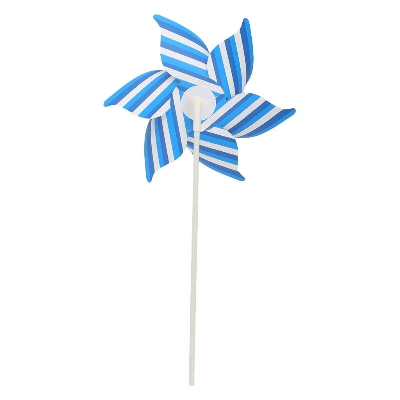 Полосатая ветряная мельница ветряной Спиннер украшение для дома и сада детские