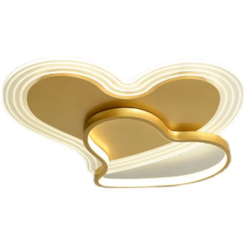 Lovely LED Wedding Bedroom Ceiling Lamps Romantic Heart Princess Room Living Lamp Fixtures | Освещение
