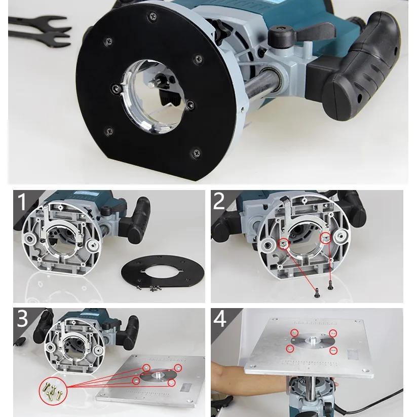 

Trimming machine Flip Plate engraving machine Aluminum Router Table Insert Plate DIY Woodworking Benches Router Table Plate