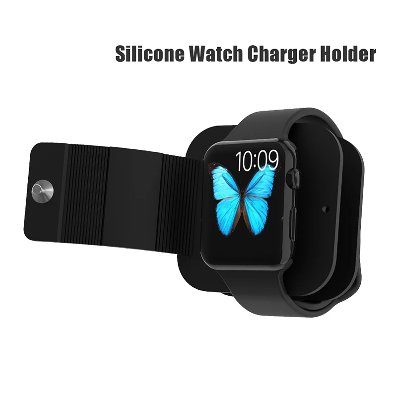 Для Apple Watch зарядный чехол кошелек мягкий силиконовый держатель для зарядки