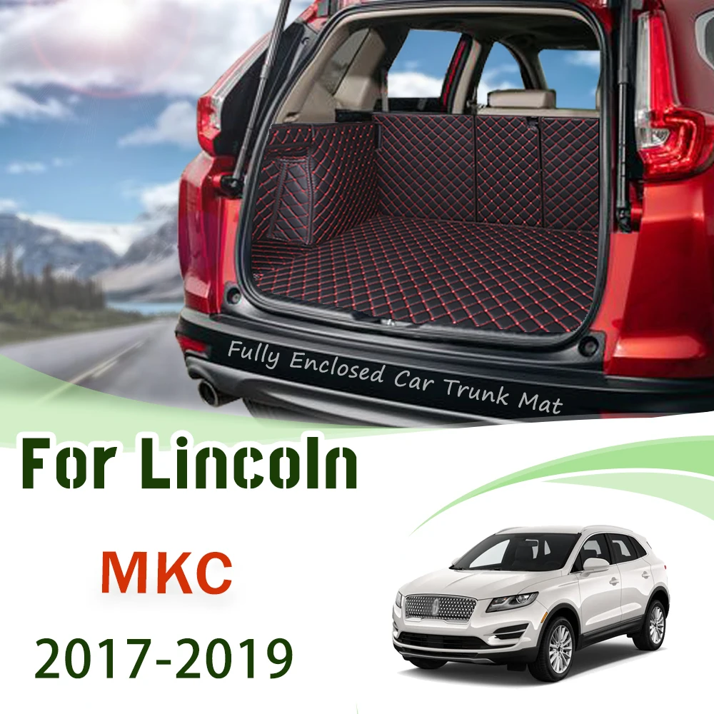 

For Lincoln MKC 2017 2018 2019 Leather Car Trunk Mat Cargo Liner Boot Pad Dirt Resistant Mat Trunk Liner Boot Pad The Boot Mat