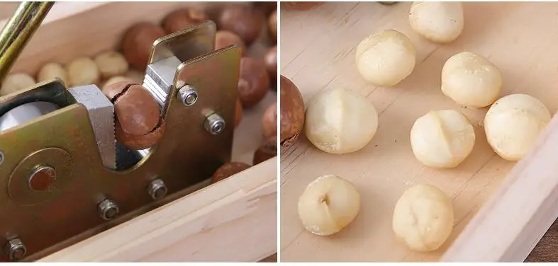 Ручная гайка Macadamia, гайка, машина для изготовления крекеров, орех, орех, Щелкунчик, гайка, инструмент для открывания орехов Macadamia, кухонные аксессуары
