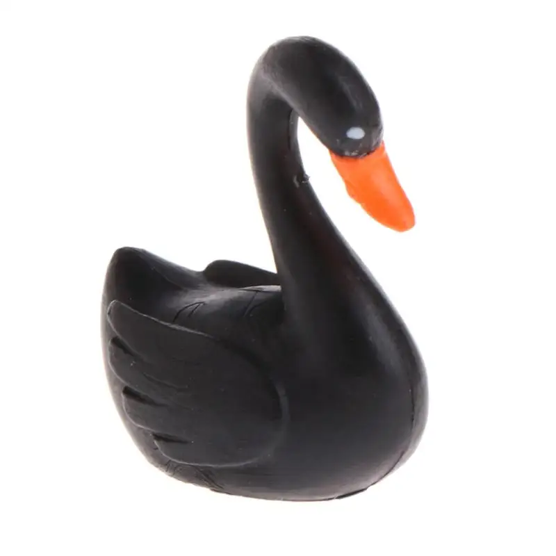 Маленький мини милый Гусь модель лебедя аквариума орнамент Сказочный Сад