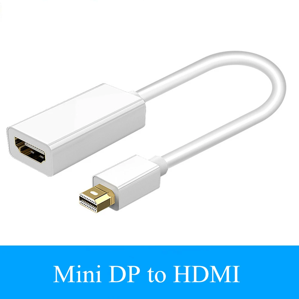 Bundwin Thunderbolt Mini DP к HDMI совместимый 1080P мини дисплей порт дисплея адаптер кабель для
