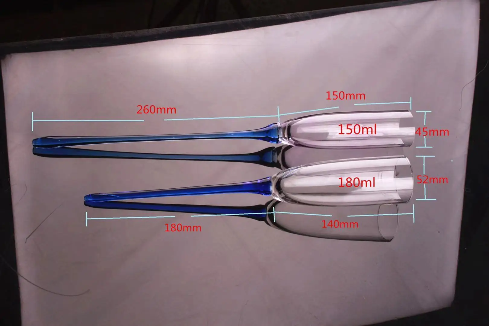 

6PCS/lot Beach Champagne and Colored Glasses Set with Sparkling