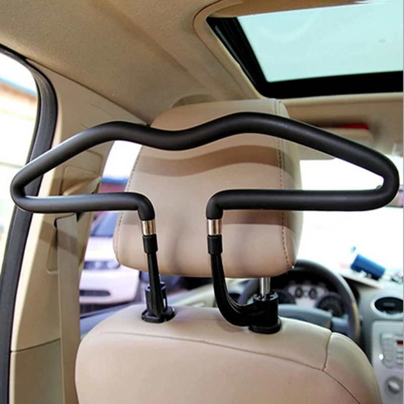 

Durable 450*250MM Universal Soft Car Coat Hangers Back Seat Headrest Coat Clothes Hanger Jackets Suits Holder Rack Auto Supplies