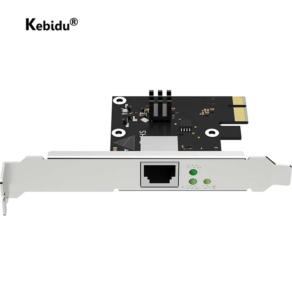 Kebidu 2 5G PCI E сетевая LAN Карта PCIE карта 2500 Мбит/с гигабитная для RTL8125 RJ45 проводная 1000 Wi
