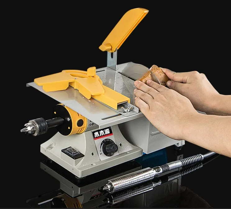 Woodworking multi-function electric grinder polishing machine drilling saw tool mini desktop small jade carving machine