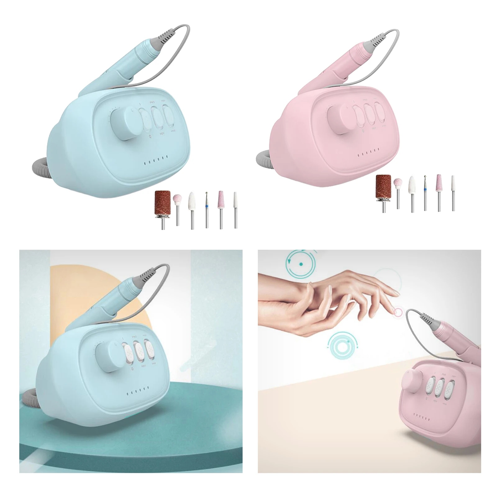 

Electric Nail Drill Machine Electric Manicure Machine Drills Accessory Pedicure Kit Nail Drill Bit Nail Tool