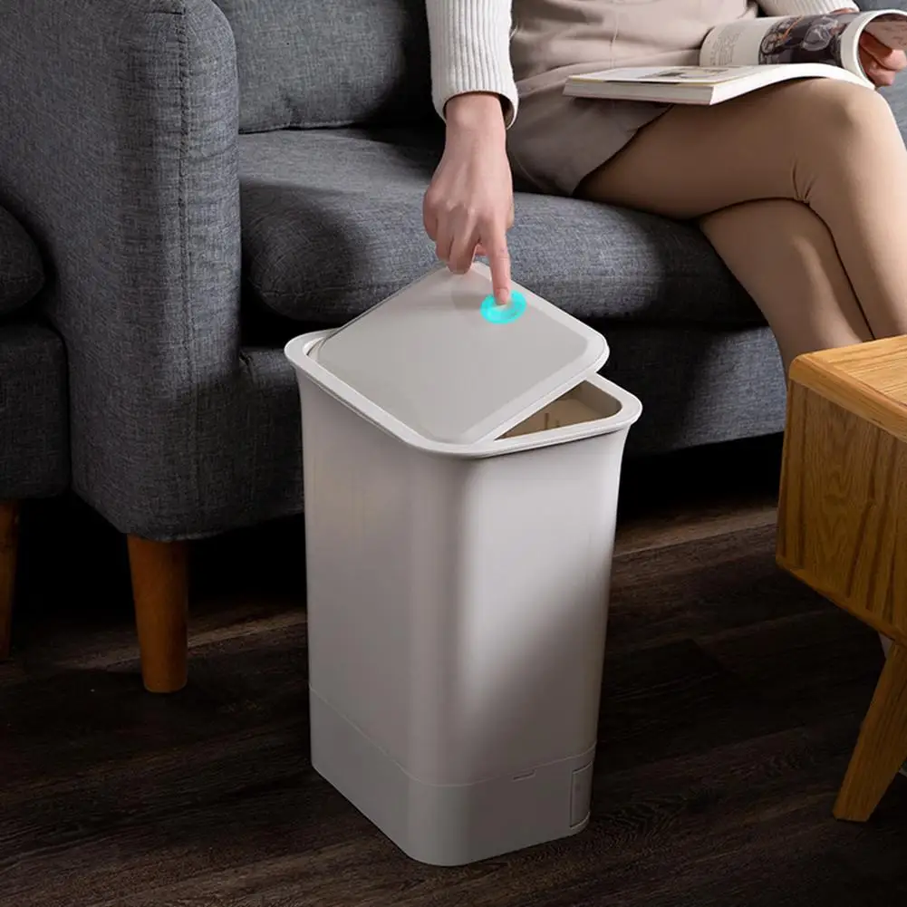 

18L Trash Can with Drawer Double Layer Dry Wet Sorting Trash Bin for Kitchen Living Room Bathroom Toilet Storage Waste Bin