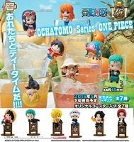 original anime one piece luffy zoro usopp mini figurine ochatomo series 3 5 cm cute cup doll capsule toys for fans collectible