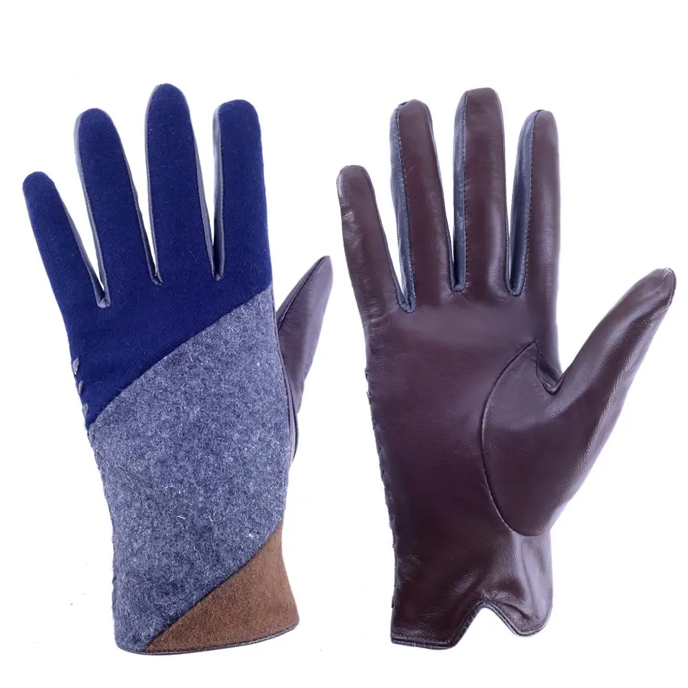 Женские перчатки из овчины с сенсорным экраном|Женские перчатки| |