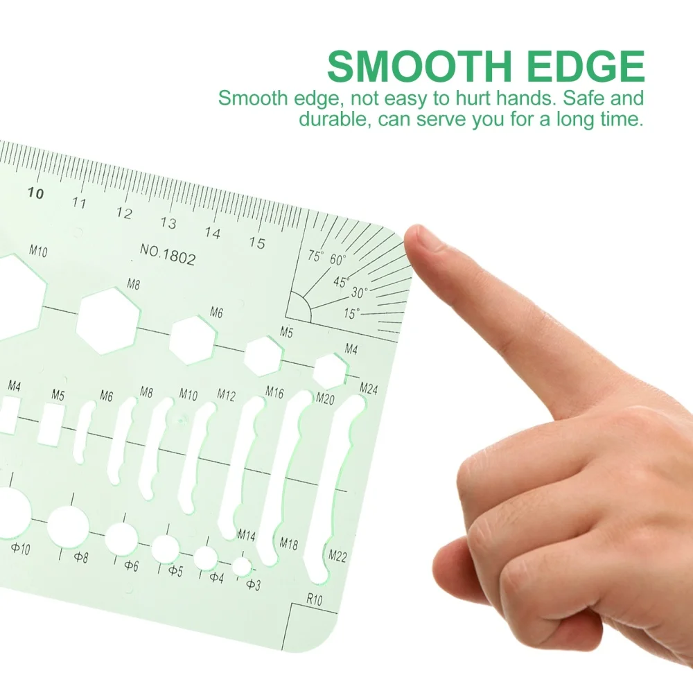 

1 Set of Geometric Rulers Drawing Curve Ruler Measuring Ruler School Stationery