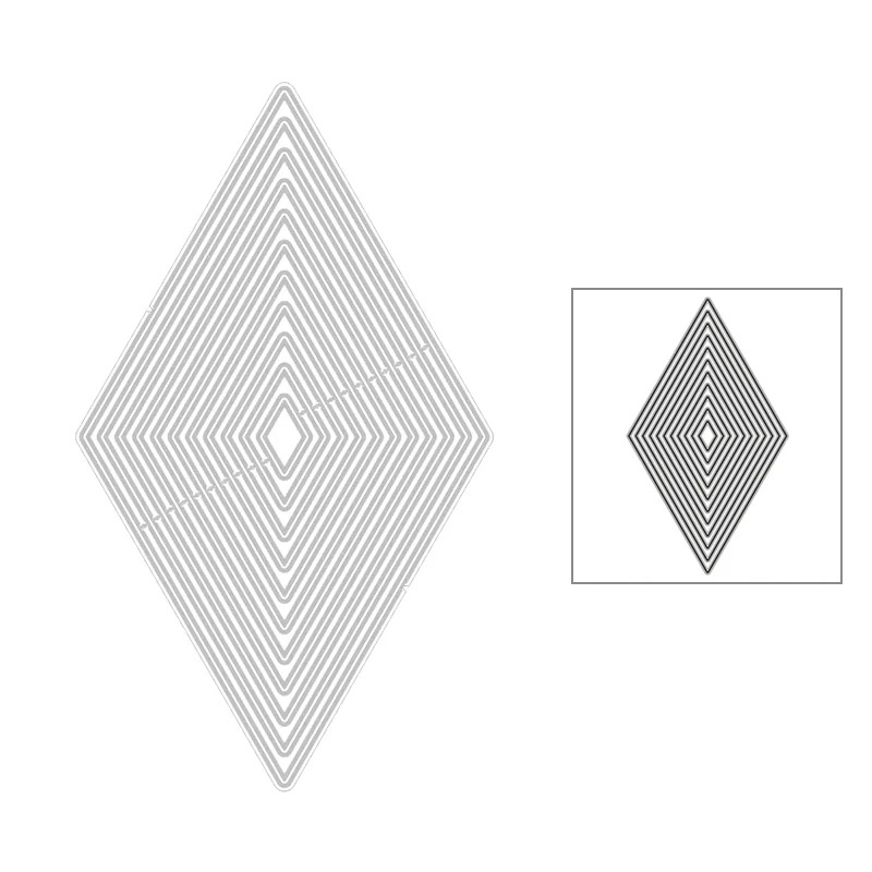 2020 New Hot Rectangle Corner Background Nesting Layered Metal Cutting Dies and For Die Scrapbooking Foil Cut Crafts No Stamps | Дом и сад