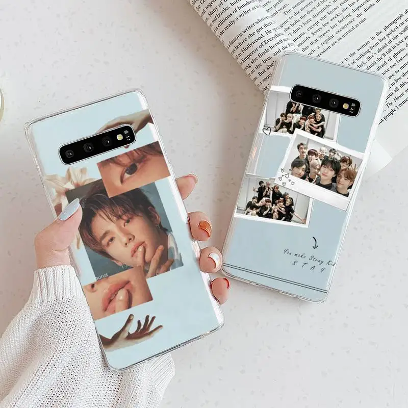

stray kids boy group kpop Phone Case Transparent For Samsung A51 A50 A71 A70 A81 M60S Note S21 S 20 10 9 8 11 E Plus Ultra