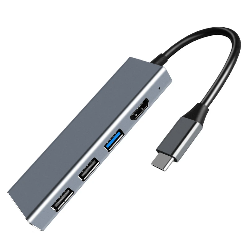 Док-станция USB Type-C 4K HDMI-совместимая со слотами для SD/TF-карт 3 0 Поддержка PD-зарядки