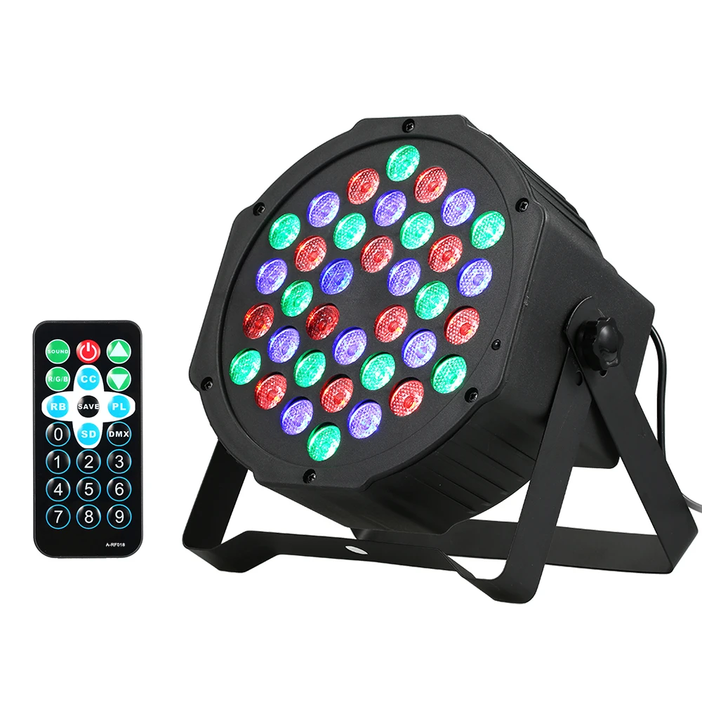 DJ светильник 36 светодиодный s сценический голос Управление изменяемый цвет RGB
