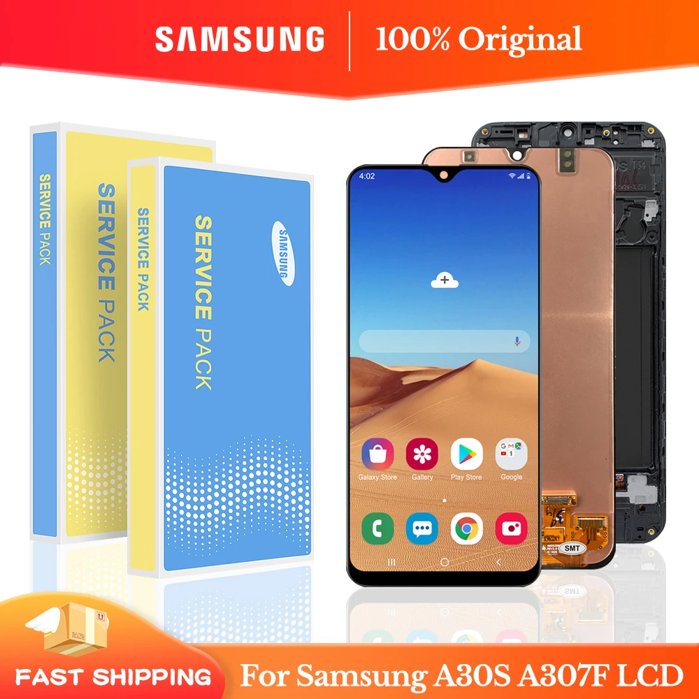 

100% Original 6.4'' LCD For Samsung Galaxy A30S Display Touch Screen With frame Digitizer Assembly For A30s A305F A305F/DS Lcd