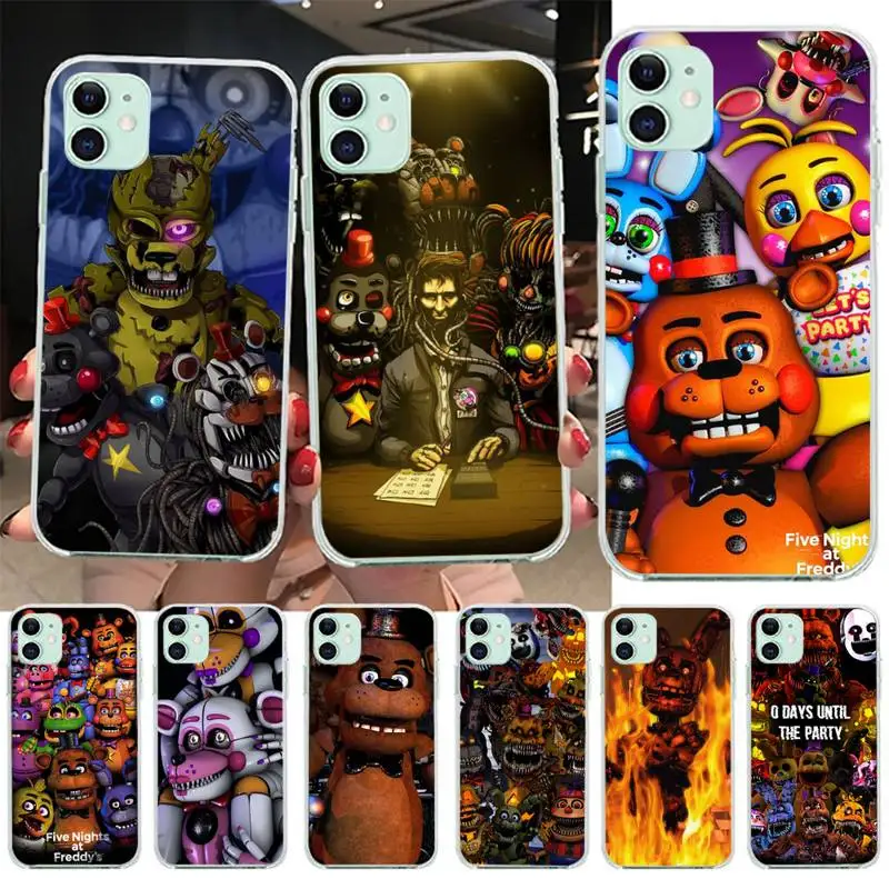 TOPLBPCS Fnaf Animatronics чехол для телефона iphone 12 13 Mini SE 2020 6 6S Plus 7 8 X XR XS 11 Pro Max Fundas Coque cover |