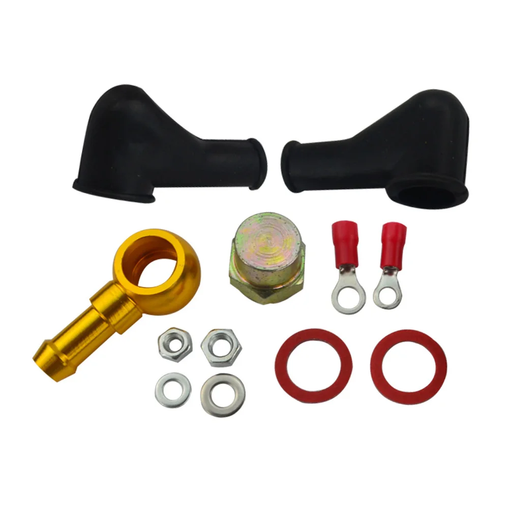 8mm Adaptor Union Fuel Pump Hose Fitting Kit Tail Rustproof 044 Outlet Replacement Durable Metal Spare For BANJO | Автомобили и