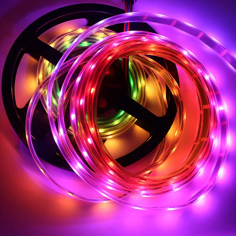 Светодиодная лента SK9822 Smart led pixel strip данные и часы отдельно IP30/IP65/IP67 DC5V 30/60