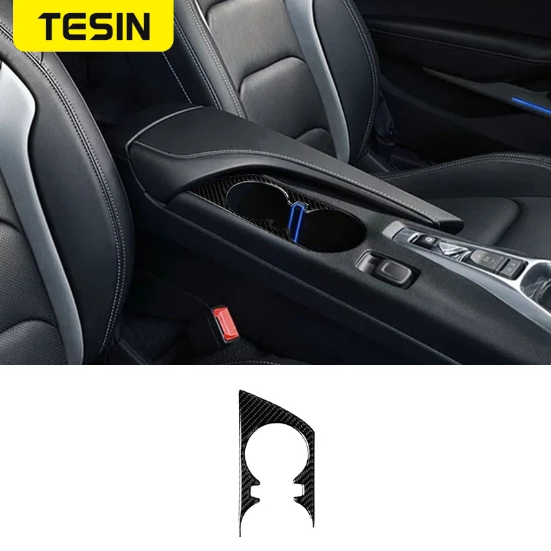 TESIN мягкое углеродное волокно Автомобильный интерьер приборной панели рамка