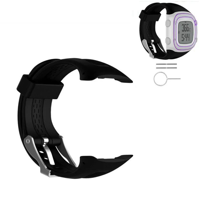 Soft Couple Strap Replacement For Garmin Forerunner10 Forerunner15 Silicone Strap Waterproof Breatha