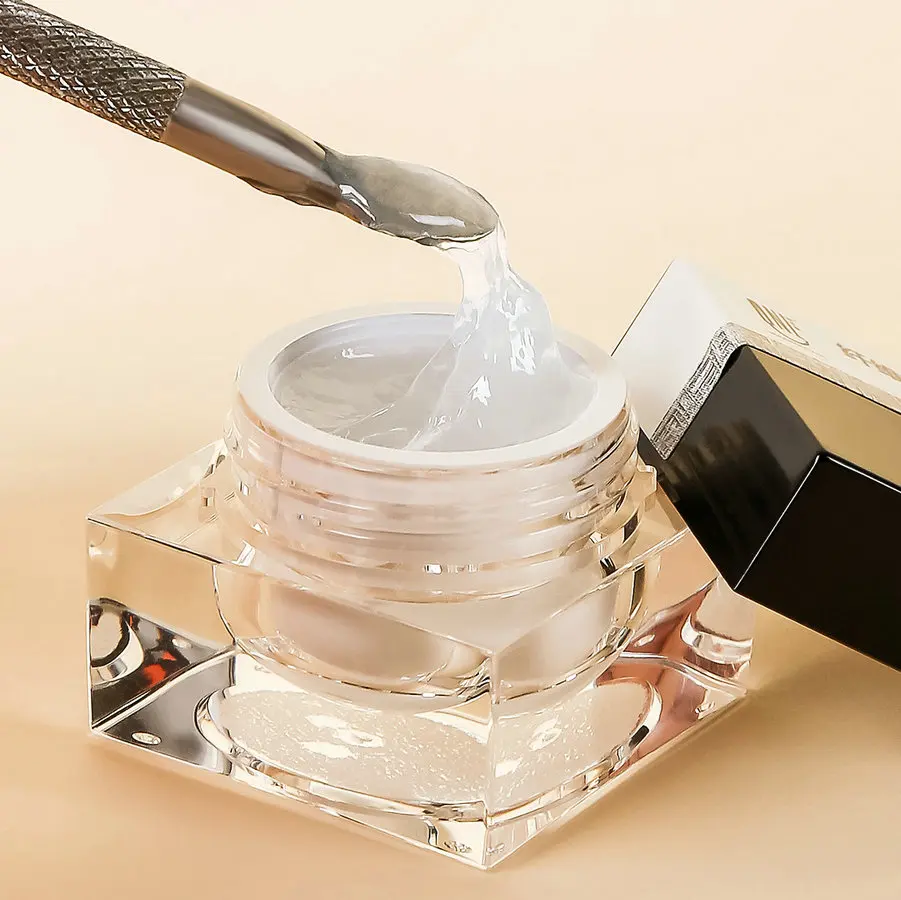 

2022 Fiber Gel for Broken Nails Repaired Extending Crystal Silk UV Fiberglass Gels Nail Art Manicure Transparent Glue Supplies