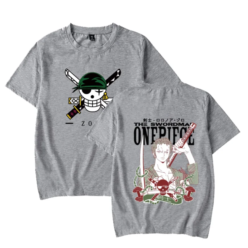 

One Piece Anime T-shirt Short Sleeve O-neck Casual Loose Fashion Print Uniex