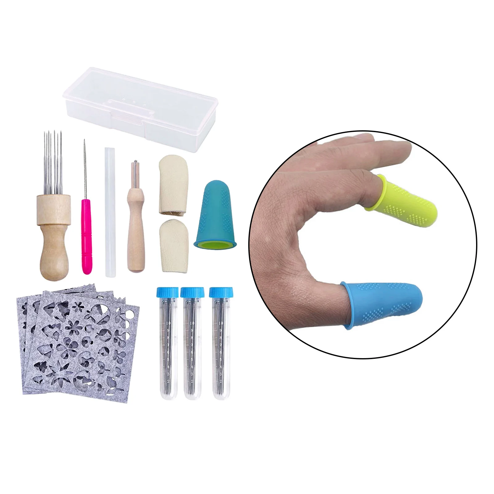 

Wool Felting Needle Kit With 8 Needle Felting Tool Holder for DIY Yarn Wool Felting Needles For Beginner