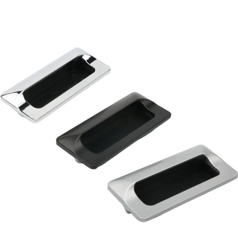 

Embedded Zinc Alloy Chromium-plated Invisible Handle Embedded Portable Cabinet Handle nylon plastic
