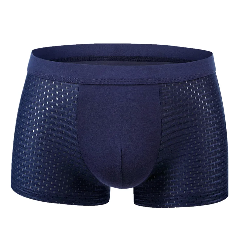 

4Pcs/Lot Summer Men Cool Ice Silk Mesh Ventilation Boxers Mens Panties Male Underpants Man Pack Shorts Comfortable Underwear