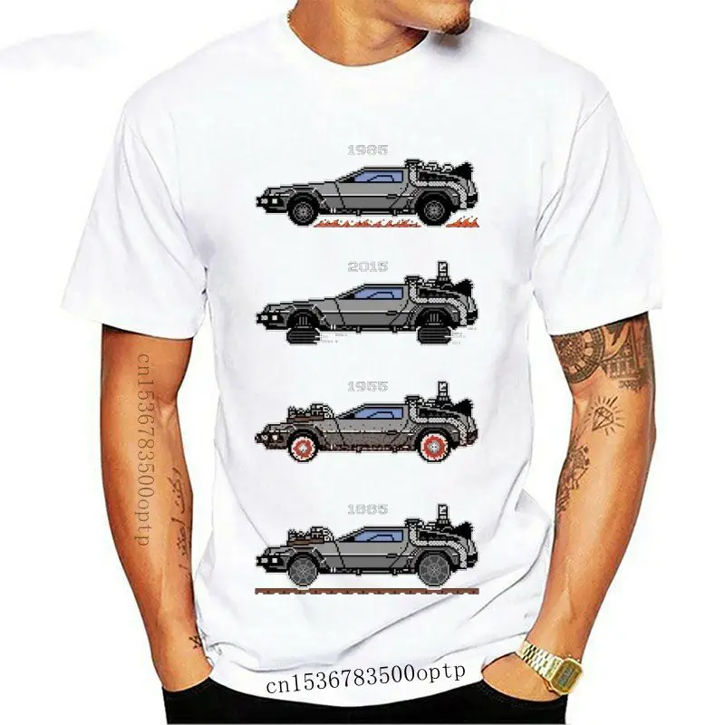 

New 88MPH UNISEX T-SHIRT Back To The Future Tribute Delorean Pixel women tshirt