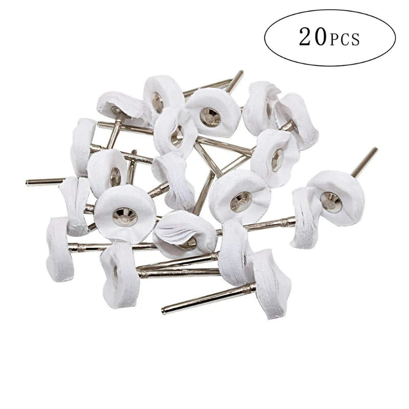 

10pcs Polishing Cotton T Style Polish Buffing Wheel Grinding Head Cloth Grinder Q1JB