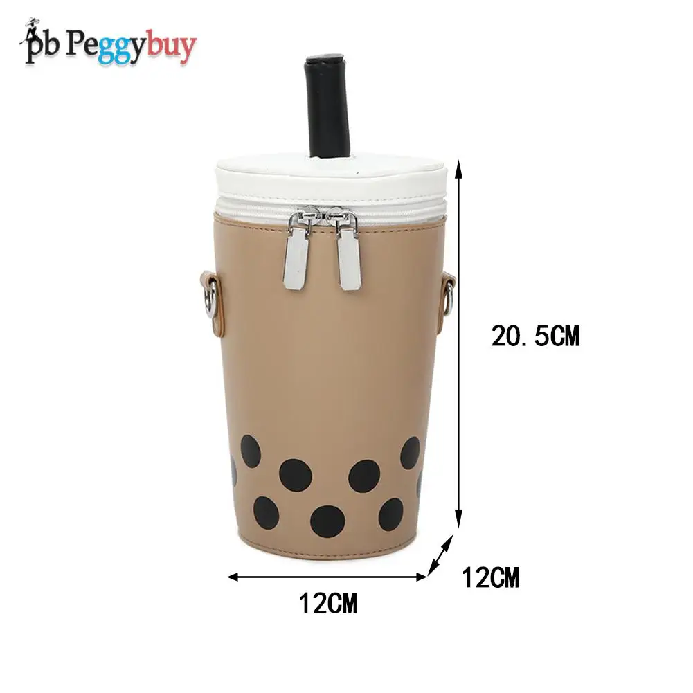 

New Mini Shoulder Bags Women PU Leather Milk Tea Shape Messenger Bag Fashion Ladies Small Shoulder Bags for Women
