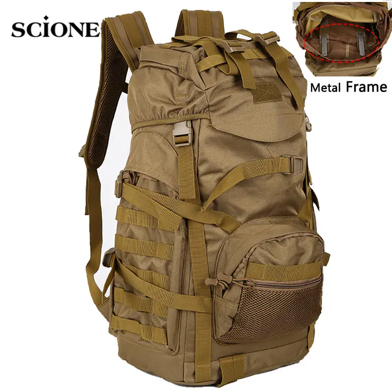 Molle 60L походные сумки Тактическая Военная Сумка Большой рюкзак рюкзаки уличные