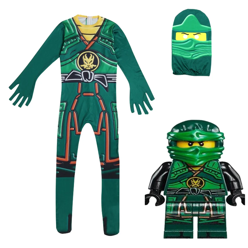 Ninjago/вечерние костюмы; Одежда для мальчиков; Карнавальный костюм супергероя; костюм ниндзя для девочек; костюм на Хэллоуин; вечерние Детские платья для мальчиков